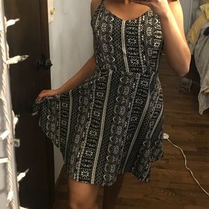Summer Aztec black and white pacsun dress
